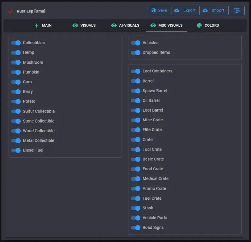 Clutch Rust DMA — DMA CHEATS screenshot 2